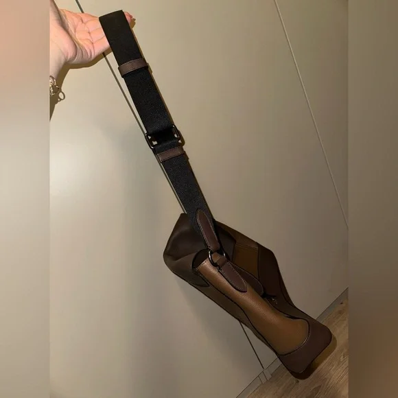 COACH Brown HUDSON Messenger in Heritage Colorblock Leather - Picture 10 of 11